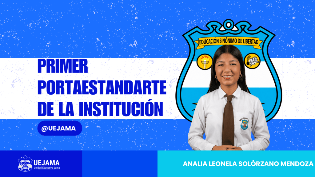 Portaestandarte de la Institución