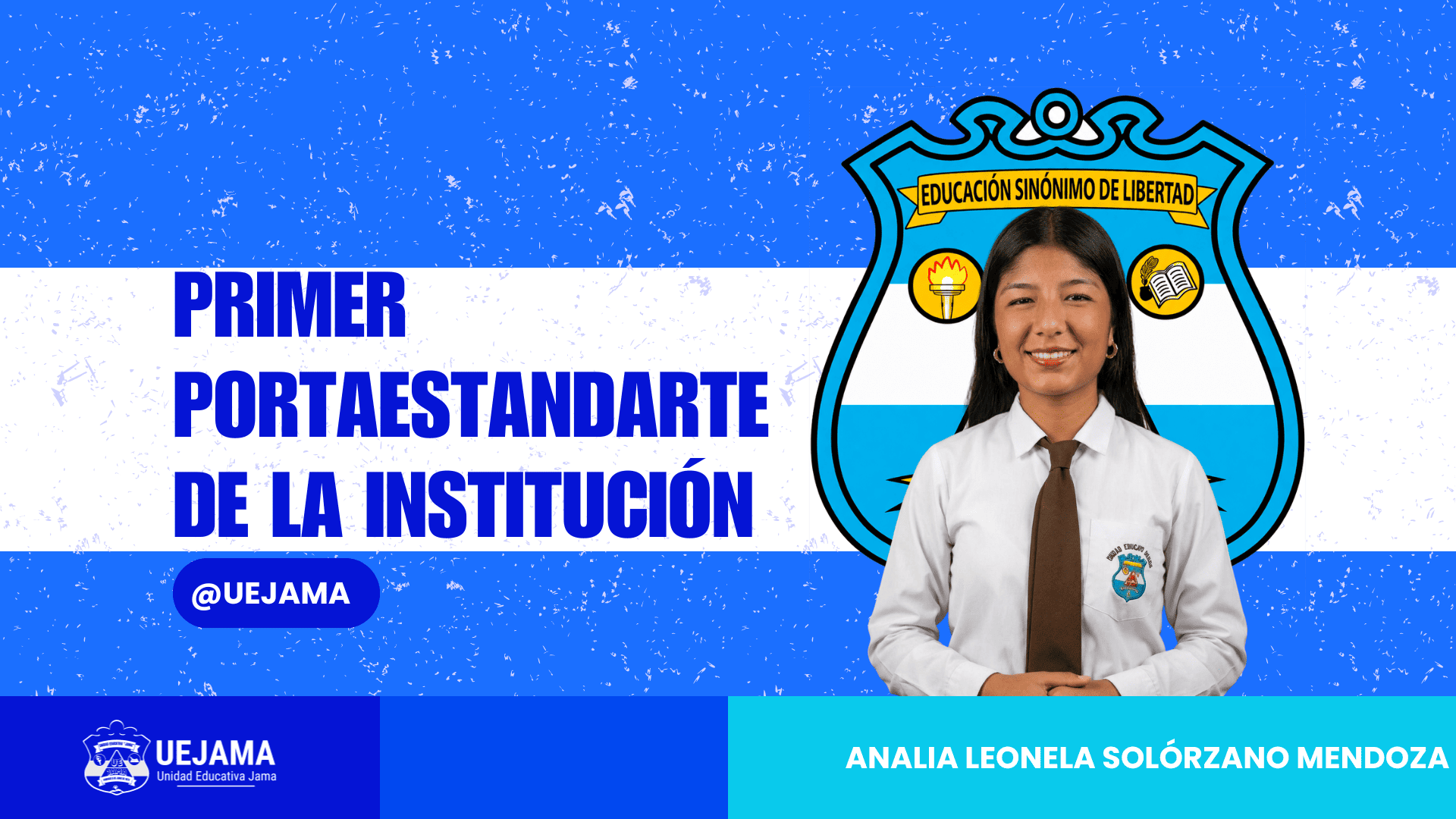 Portaestandarte de la Institución